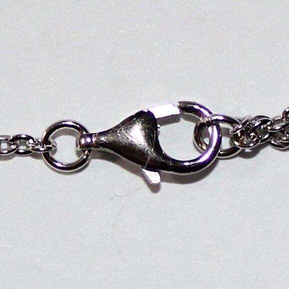 Sterling Silver Circles & Faux Opal Heart Bracelet - Picture 5 of 6